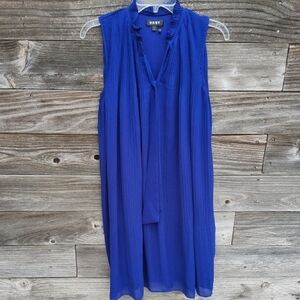 DKNY Vibrant Blue Sleeveless Dress Size 4